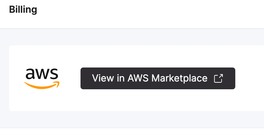 ClickHouse Cloud view AWS Marketplace billing